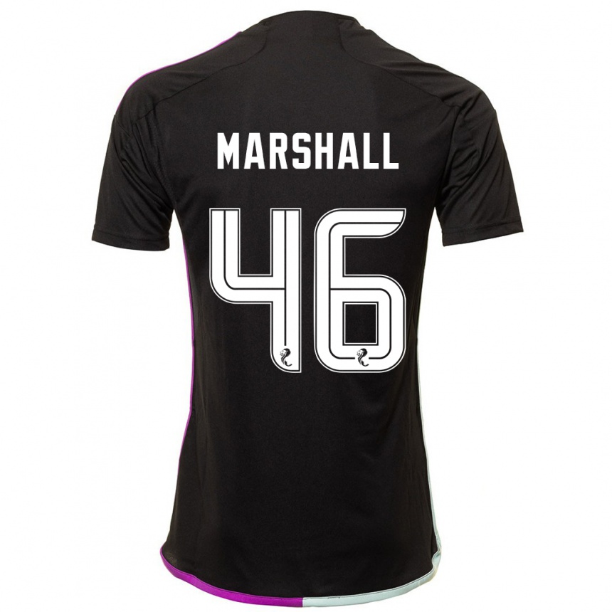 Men Football Findlay Marshall #46 Black Away Jersey 2023/24 T-Shirt