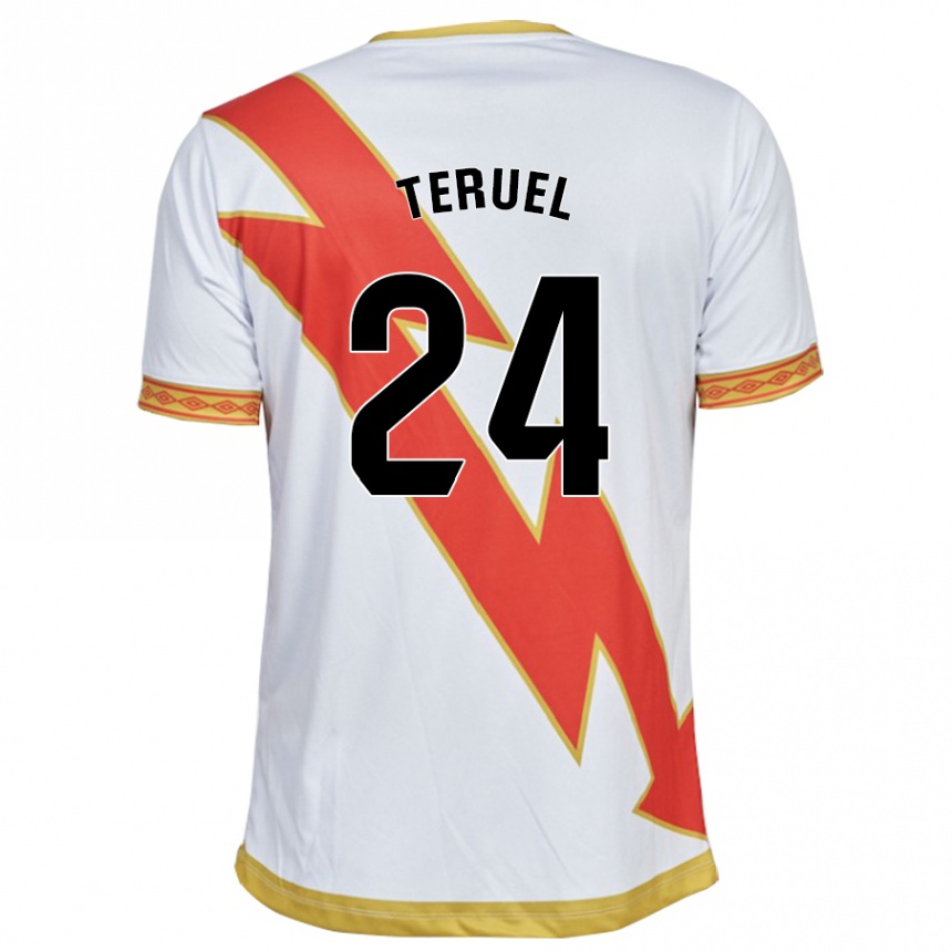 Women Football Laura Teruel Montero #24 White Home Jersey 2023/24 T-Shirt