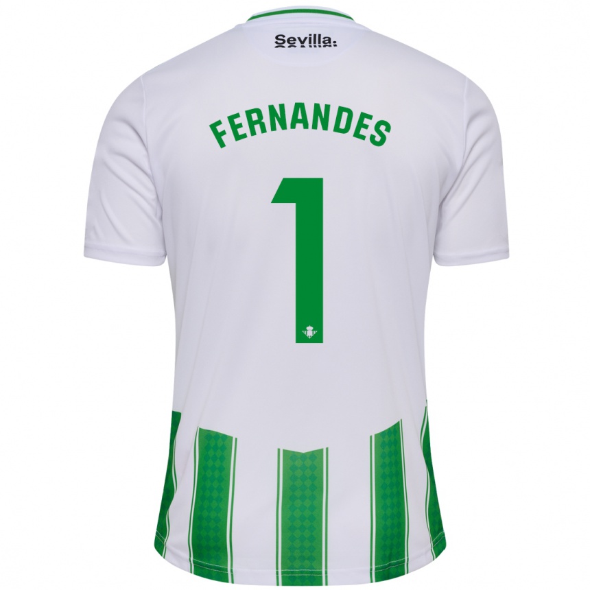 Women Football Guilherme Fernandes #1 White Home Jersey 2023/24 T-Shirt