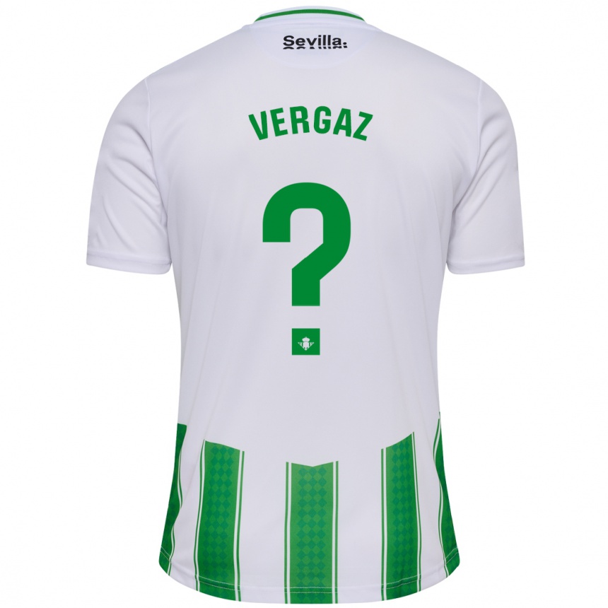 Women Football Alejandro Vergaz #0 White Home Jersey 2023/24 T-Shirt