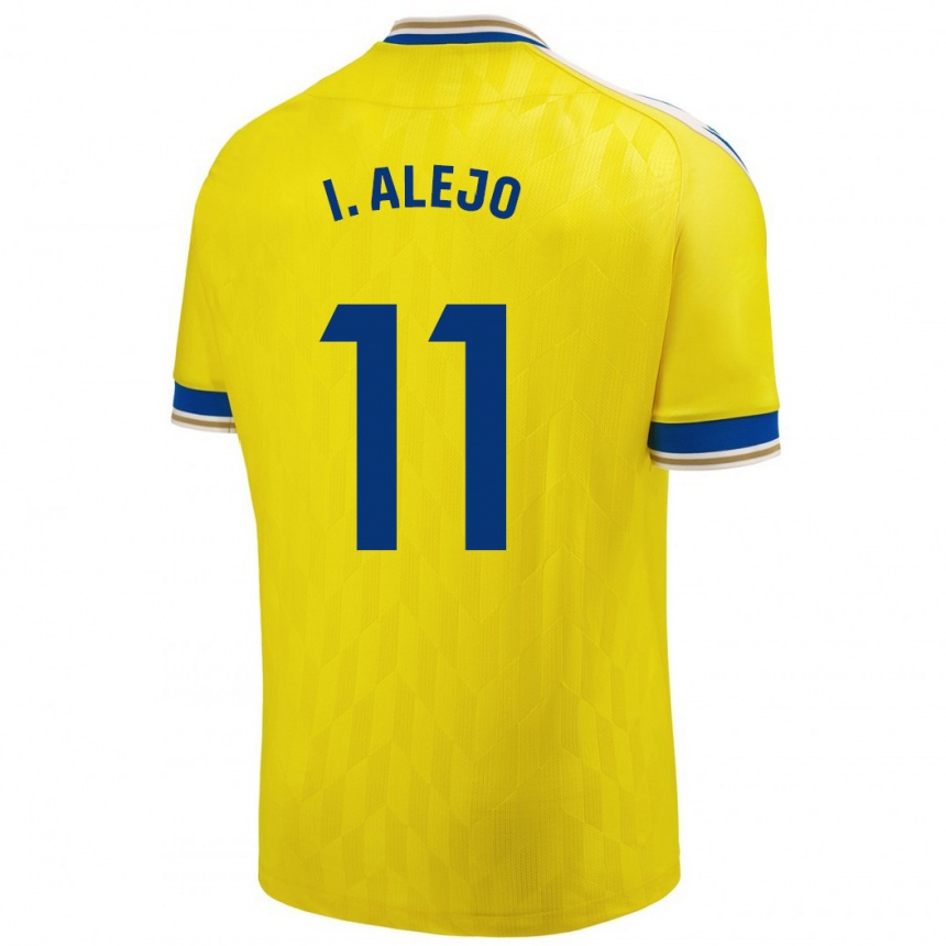 Women Football Iván Alejo #11 Yellow Home Jersey 2023/24 T-Shirt