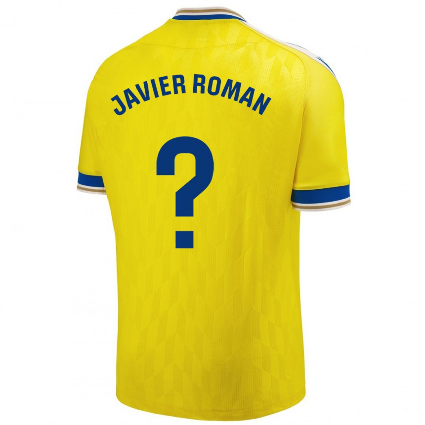 Women Football José Javier Román #0 Yellow Home Jersey 2023/24 T-Shirt