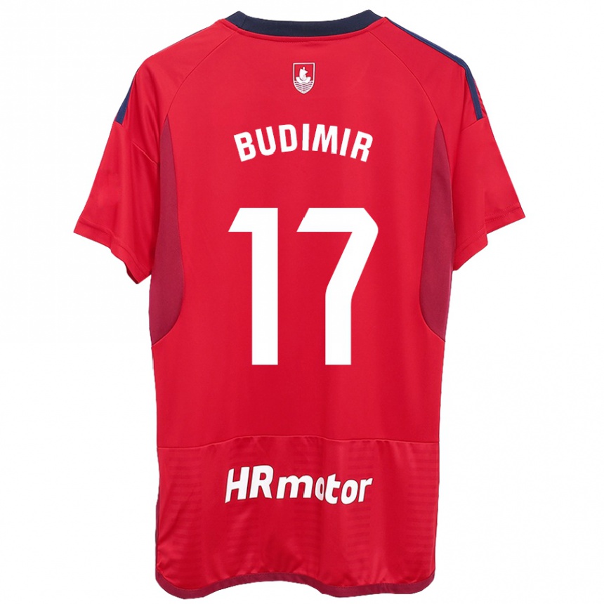Women Football Ante Budimir #17 Red Home Jersey 2023/24 T-Shirt