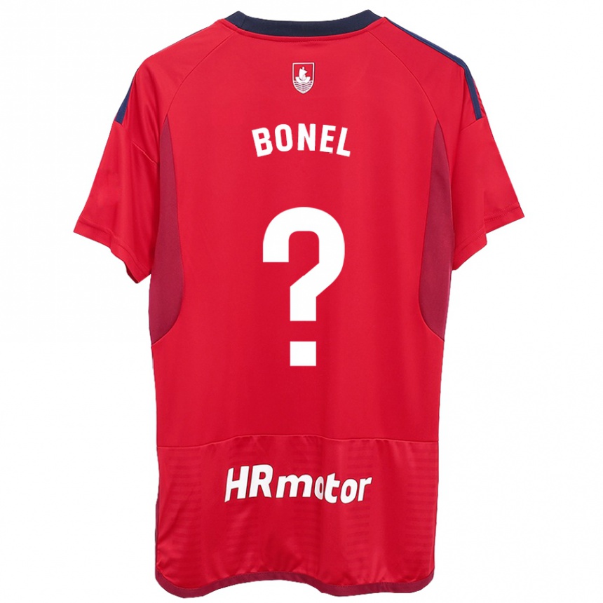 Women Football Aimar Bonel #0 Red Home Jersey 2023/24 T-Shirt