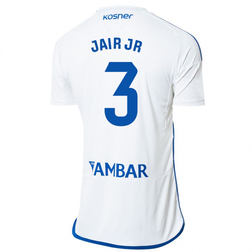 Women Football Jair Amador #3 White Home Jersey 2023/24 T-Shirt