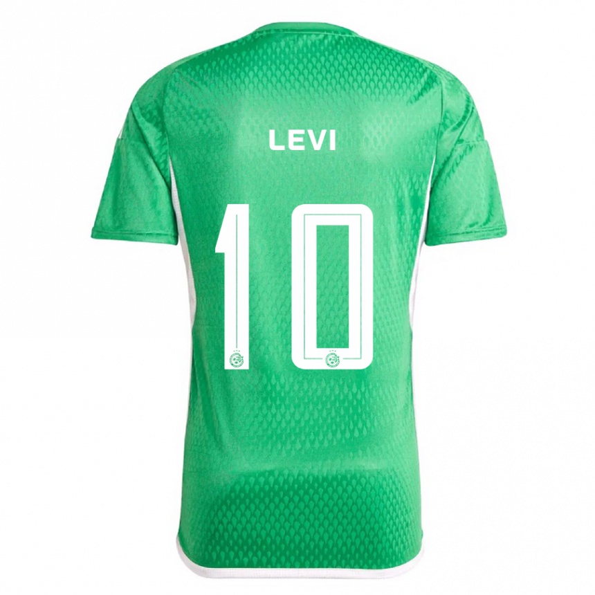 Women Football Yarin Levi #10 White Blue Home Jersey 2023/24 T-Shirt