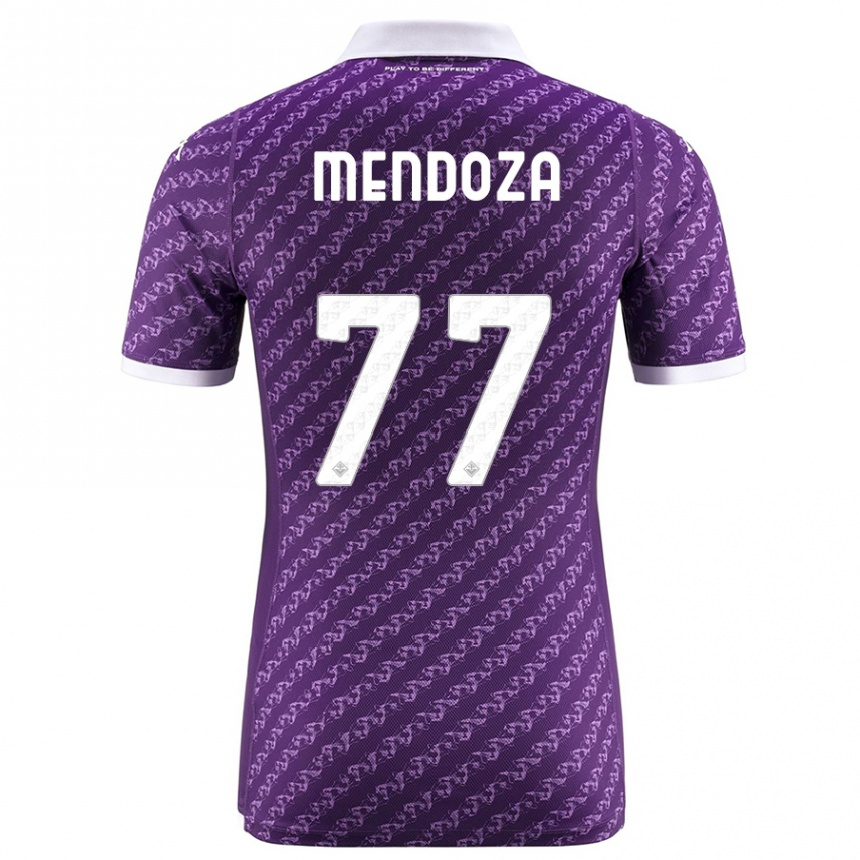 Women Football William Mendoza #77 Violet Home Jersey 2023/24 T-Shirt