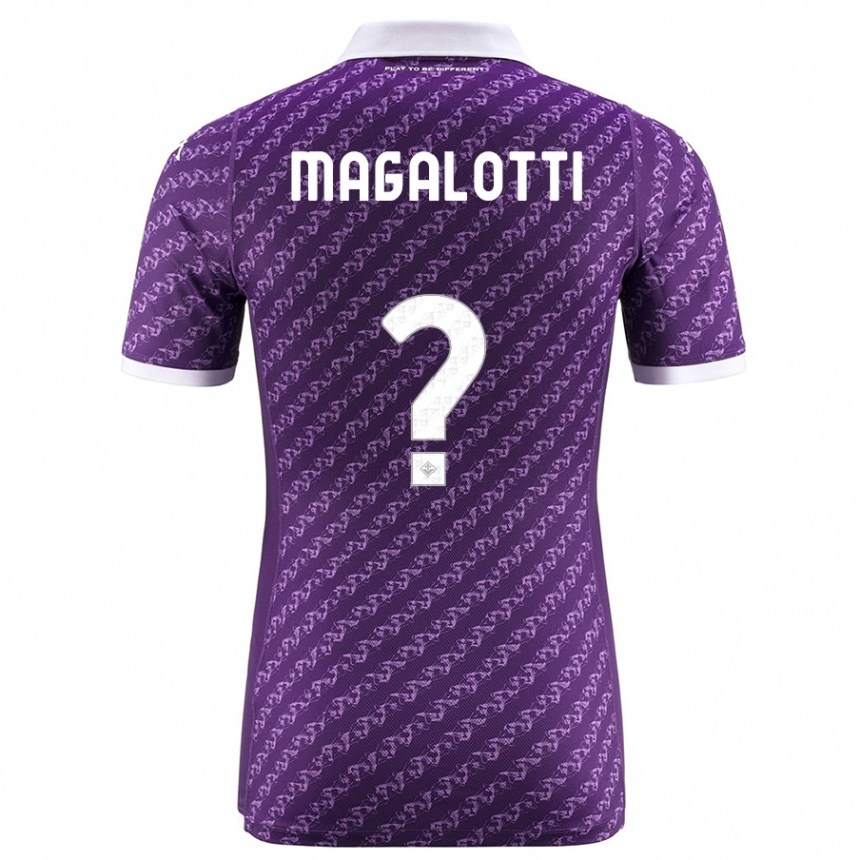 Women Football Mattia Magalotti #0 Violet Home Jersey 2023/24 T-Shirt