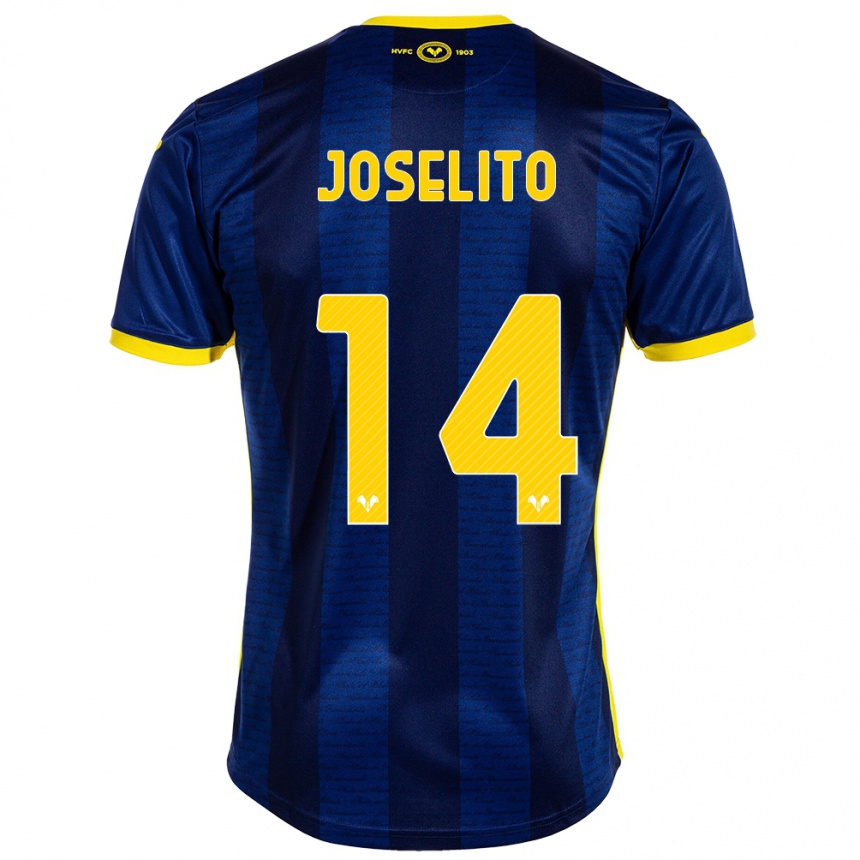 Women Football Joselito #14 Navy Home Jersey 2023/24 T-Shirt