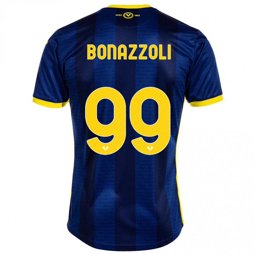 Women Football Federico Bonazzoli #99 Navy Home Jersey 2023/24 T-Shirt