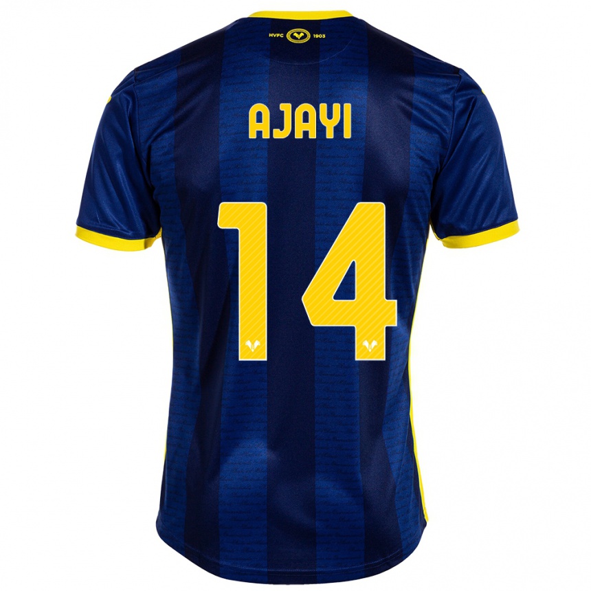 Women Football Junior Ajayi #14 Navy Home Jersey 2023/24 T-Shirt