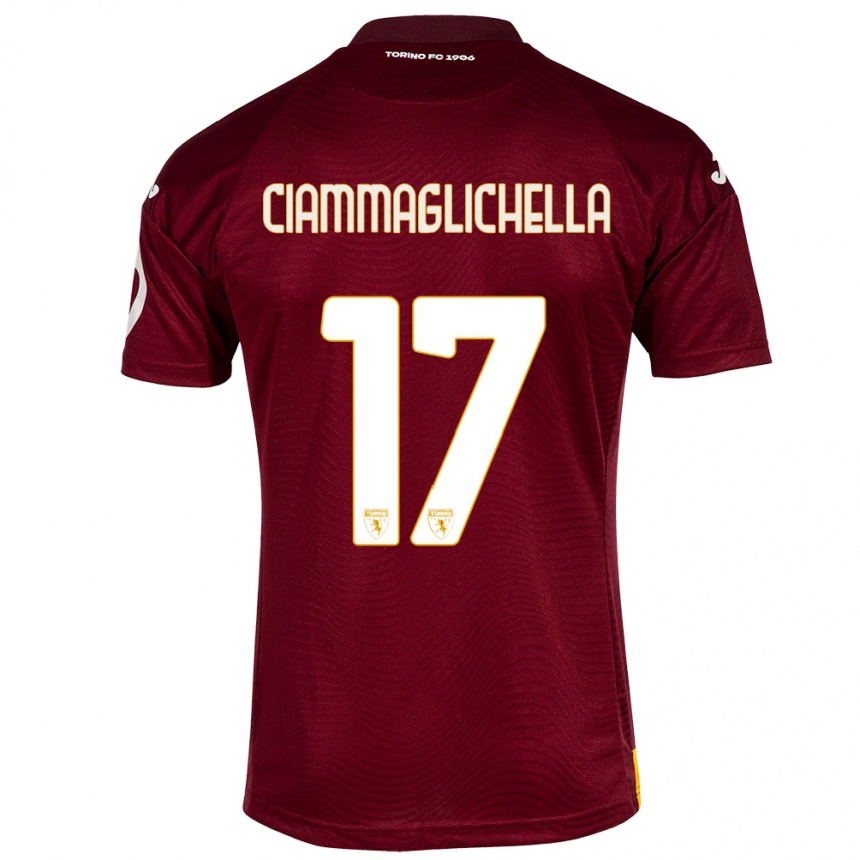Women Football Aaron Ciammaglichella #17 Dark Red Home Jersey 2023/24 T-Shirt