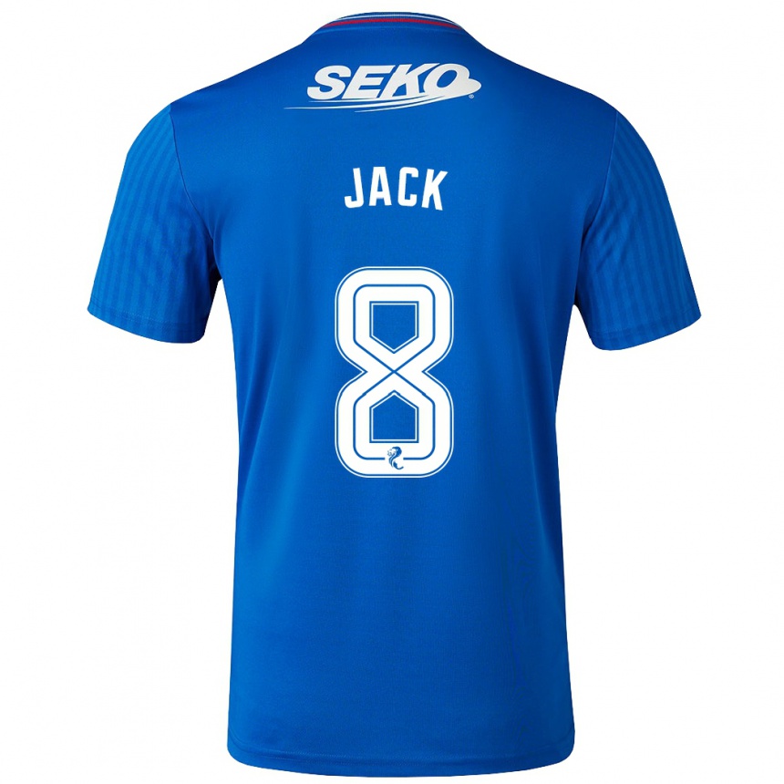 Women Football Ryan Jack #8 Blue Home Jersey 2023/24 T-Shirt