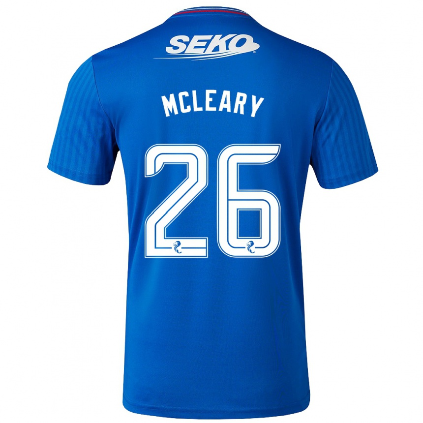 Women Football Jodi Mcleary #26 Blue Home Jersey 2023/24 T-Shirt