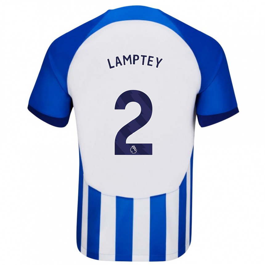 Women Football Tariq Lamptey #2 Blue Home Jersey 2023/24 T-Shirt