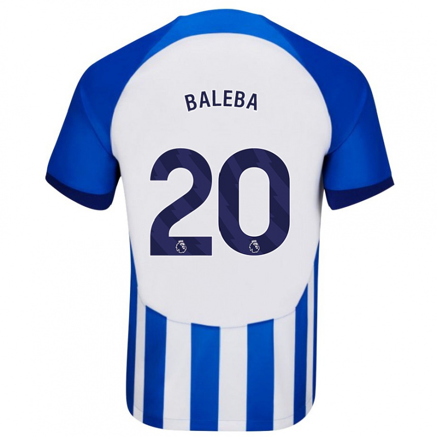 Women Football Carlos Baleba #20 Blue Home Jersey 2023/24 T-Shirt