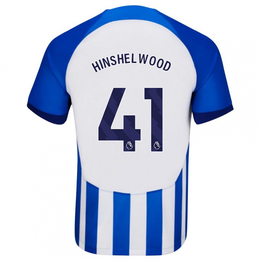 Women Football Jack Hinshelwood #41 Blue Home Jersey 2023/24 T-Shirt