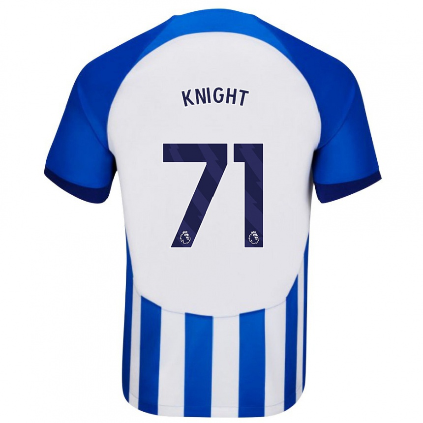 Women Football Joe Knight #71 Blue Home Jersey 2023/24 T-Shirt