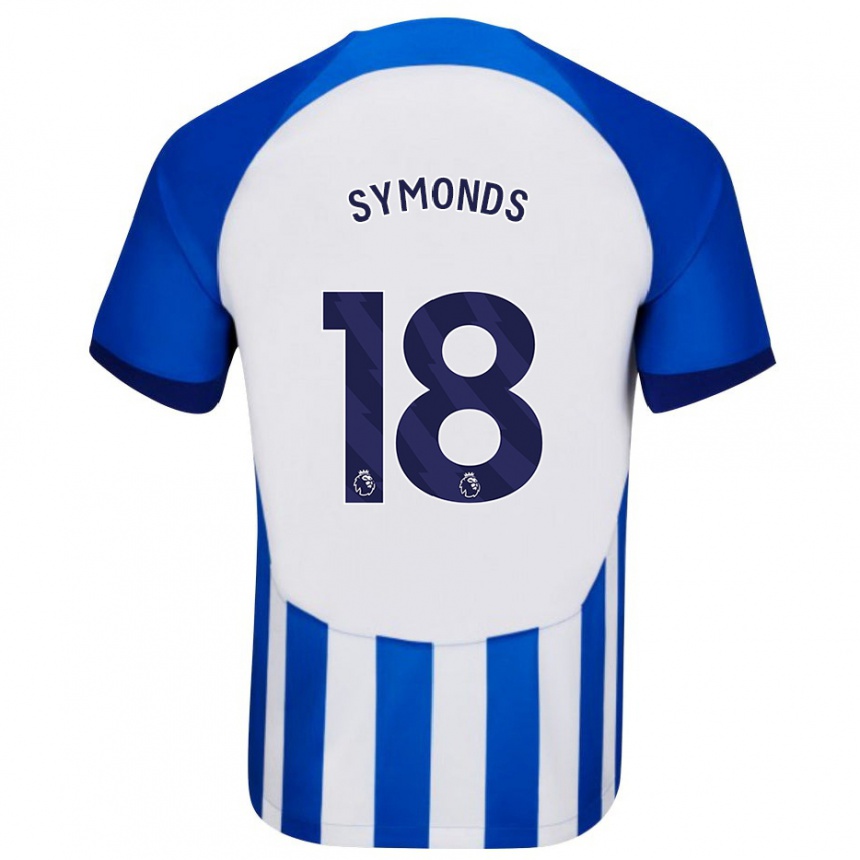 Women Football Maisie Symonds #18 Blue Home Jersey 2023/24 T-Shirt