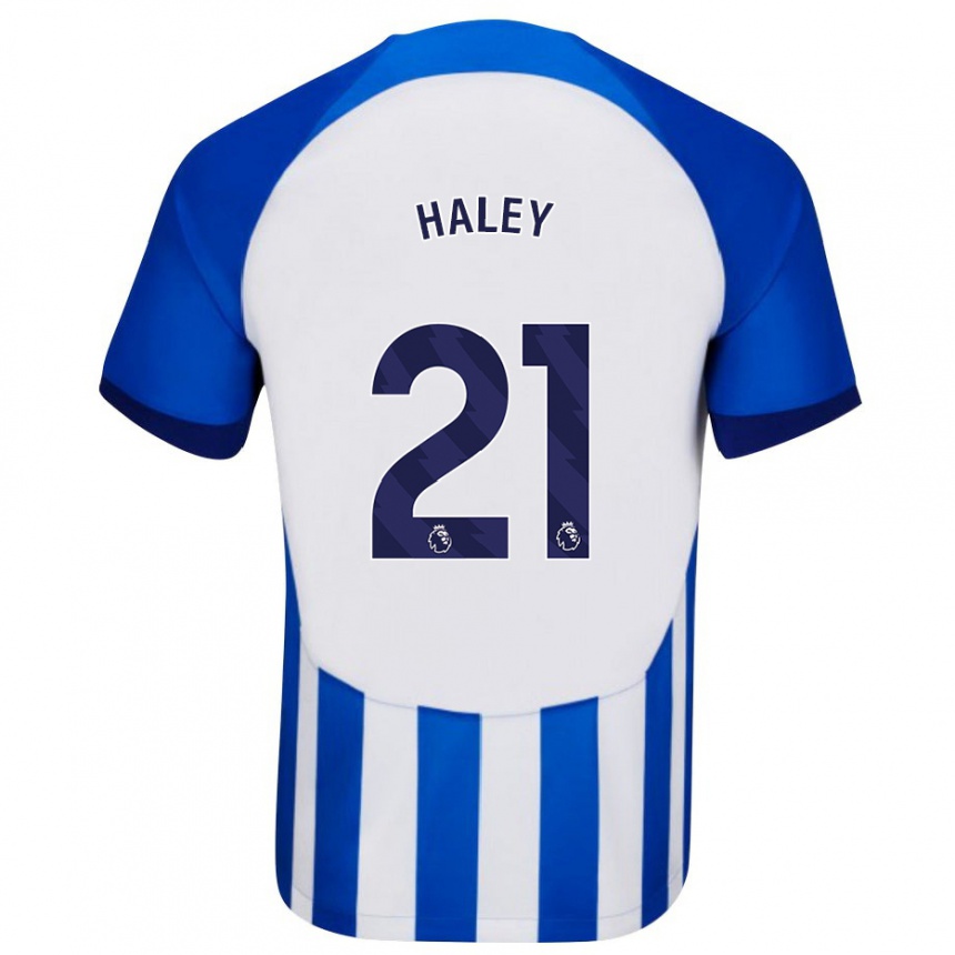 Women Football Madison Haley #21 Blue Home Jersey 2023/24 T-Shirt