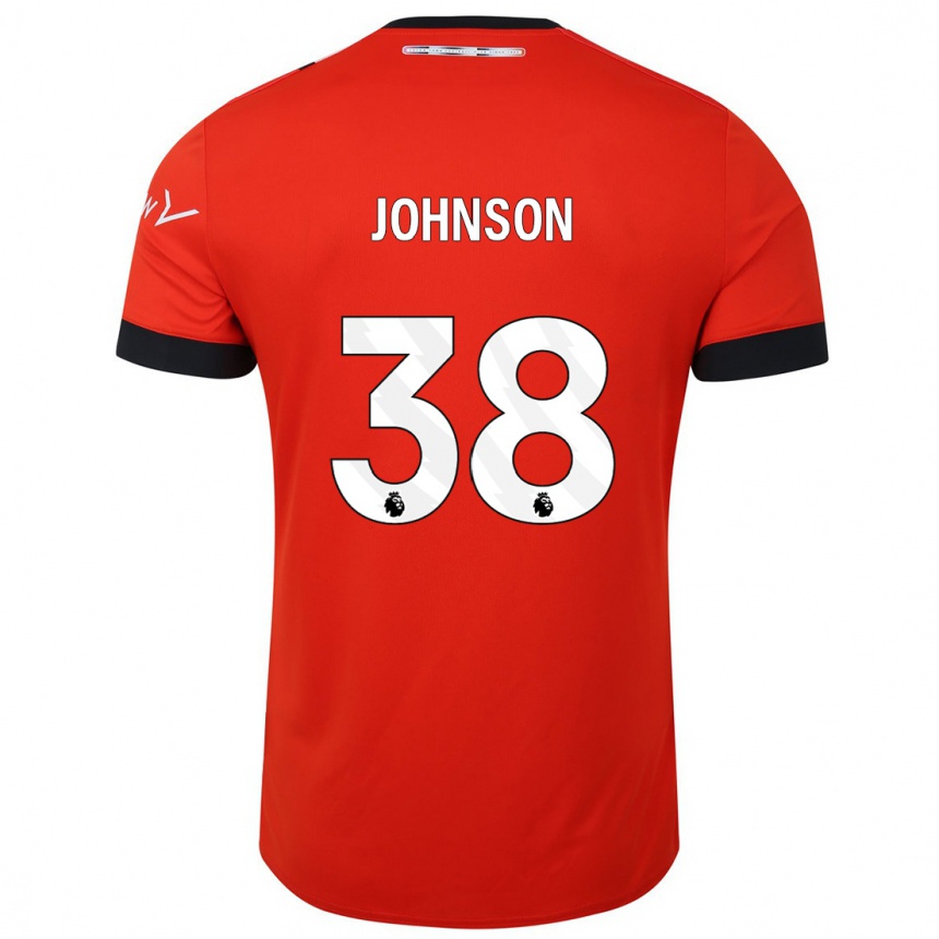 Women Football Joe Johnson #38 Red Home Jersey 2023/24 T-Shirt