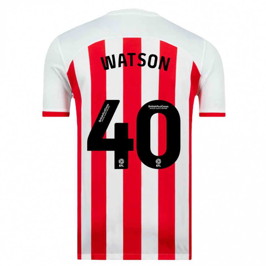 Women Football Tom Watson #40 White Home Jersey 2023/24 T-Shirt