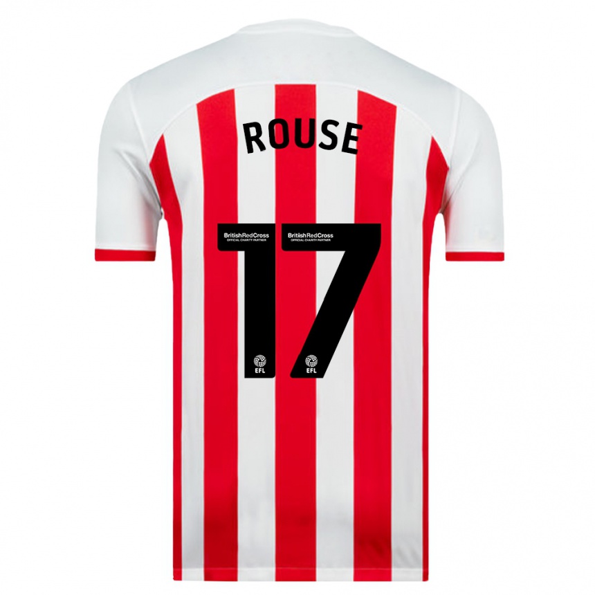 Women Football Mollie Rouse #17 White Home Jersey 2023/24 T-Shirt