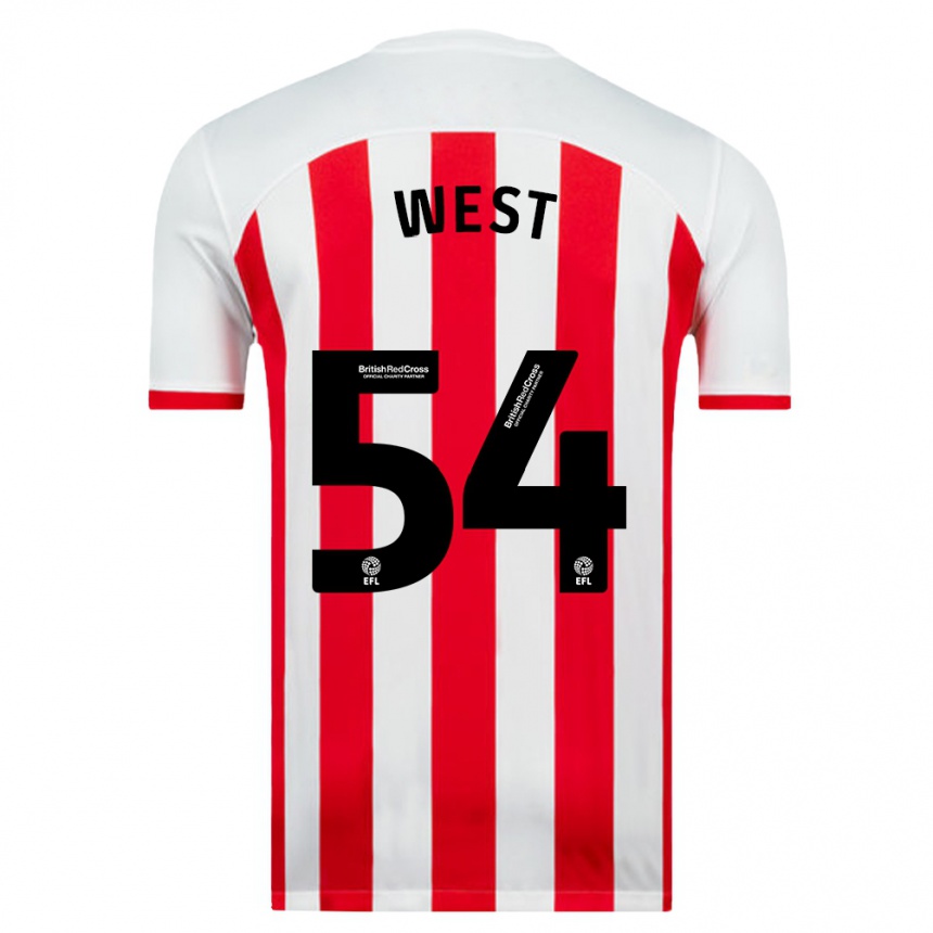 Women Football Ella West #54 White Home Jersey 2023/24 T-Shirt