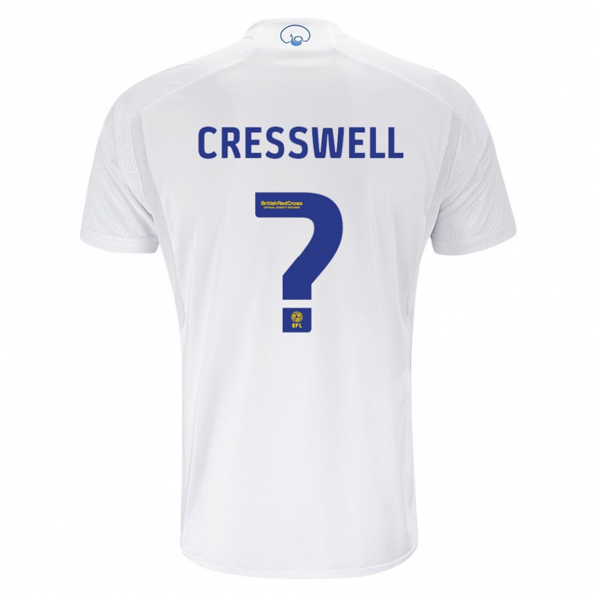 Women Football Alfie Cresswell #0 White Home Jersey 2023/24 T-Shirt