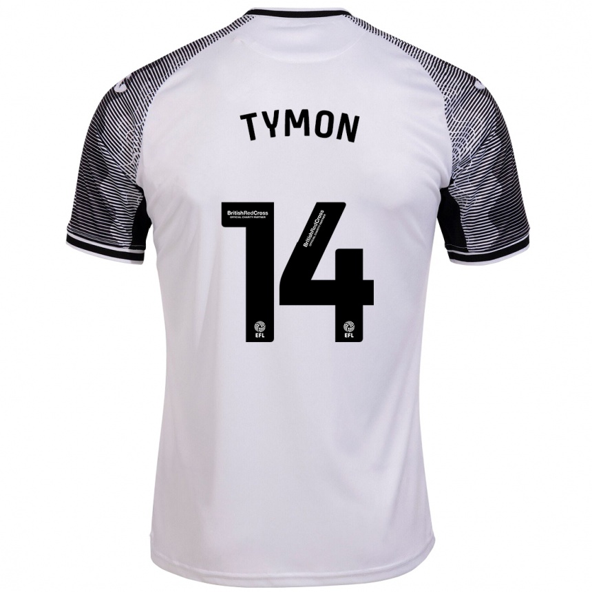 Women Football Josh Tymon #14 White Home Jersey 2023/24 T-Shirt