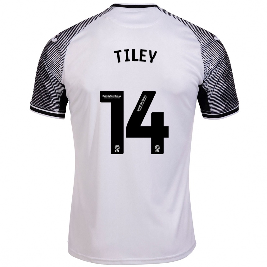 Women Football Chloe Tiley #14 White Home Jersey 2023/24 T-Shirt