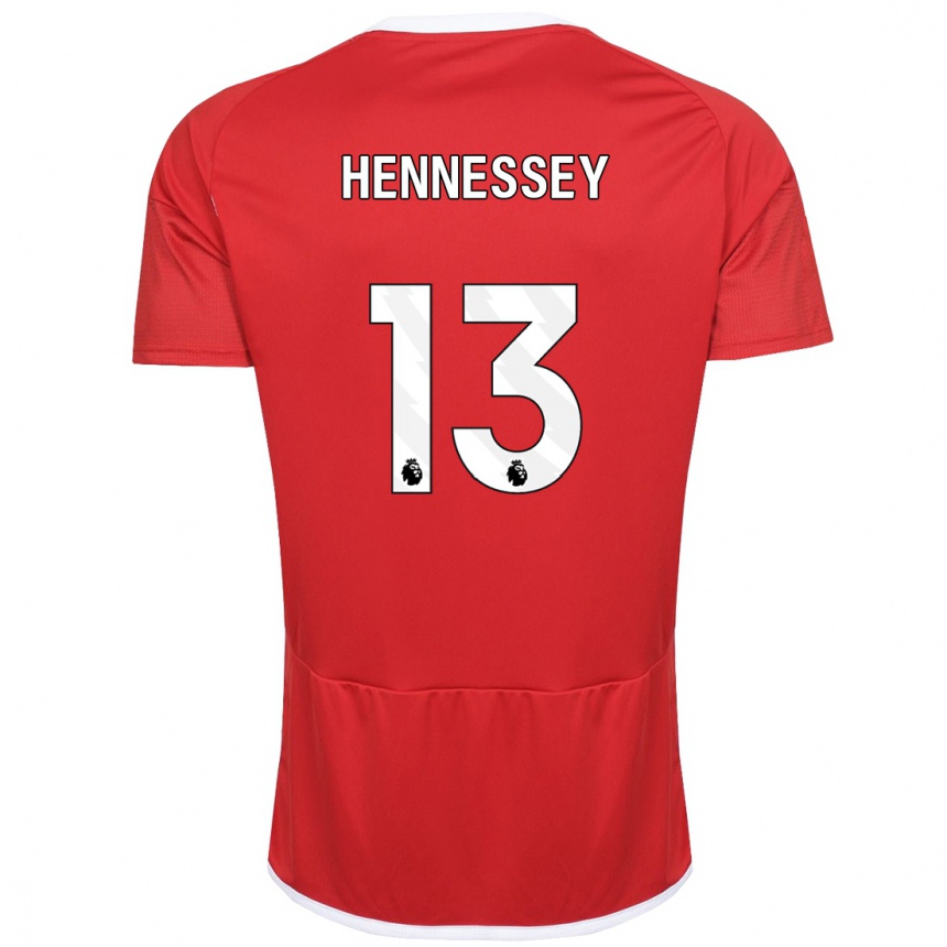 Women Football Wayne Hennessey #13 Red Home Jersey 2023/24 T-Shirt