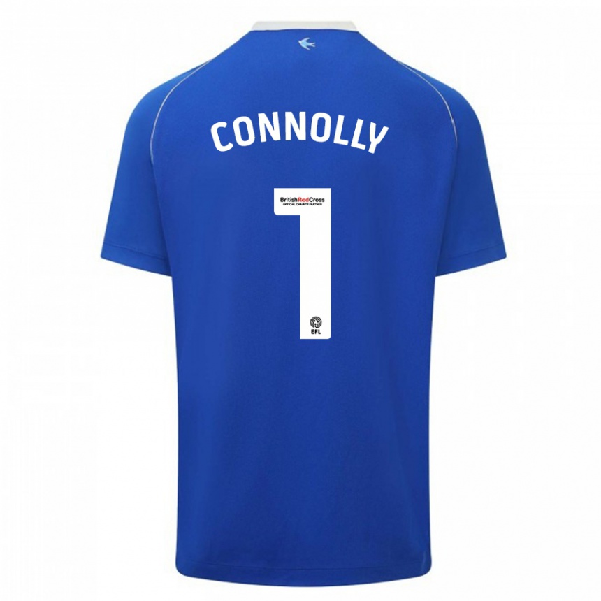 Women Football Daisy Connolly #1 Blue Home Jersey 2023/24 T-Shirt