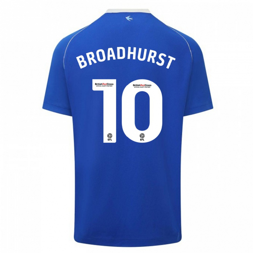 Women Football Danielle Broadhurst #10 Blue Home Jersey 2023/24 T-Shirt