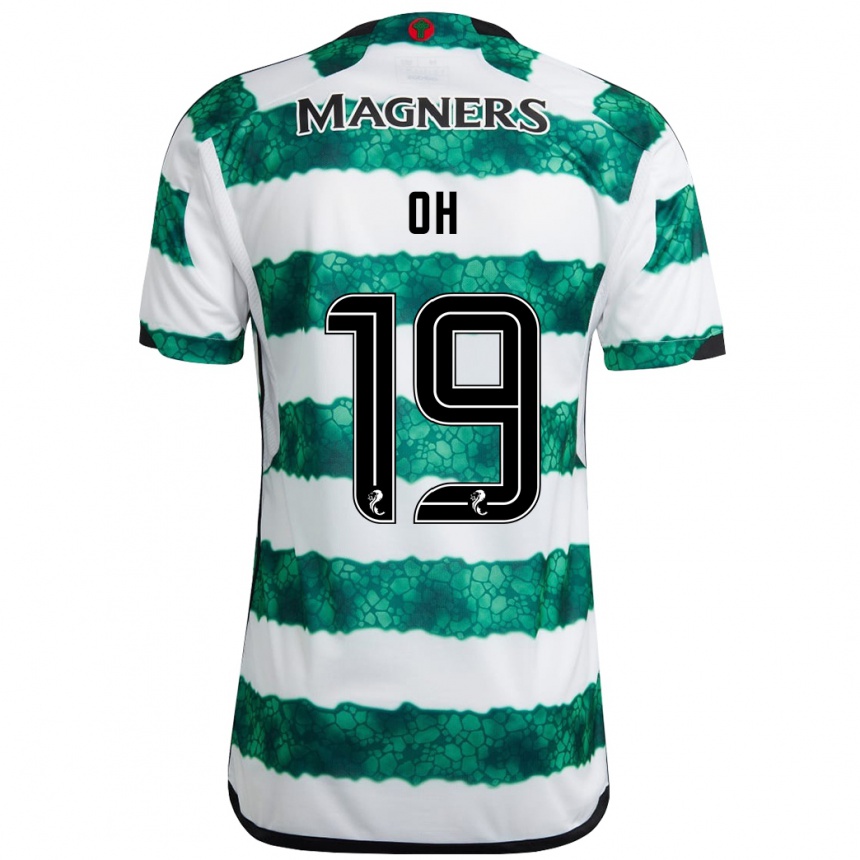 Women Football Hyeon-Gyu Oh #19 Green Home Jersey 2023/24 T-Shirt