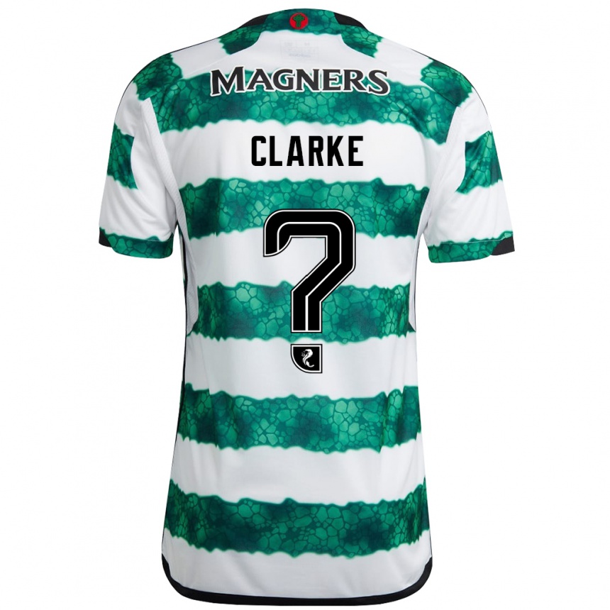 Women Football Josh Clarke #0 Green Home Jersey 2023/24 T-Shirt