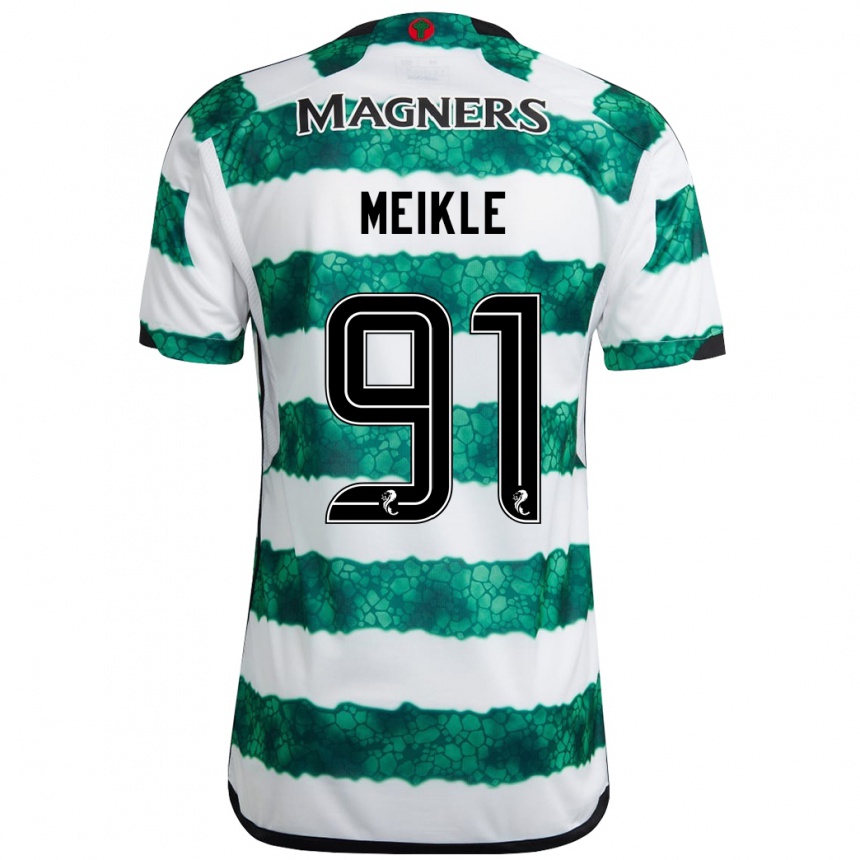 Women Football Jamie Meikle #91 Green Home Jersey 2023/24 T-Shirt