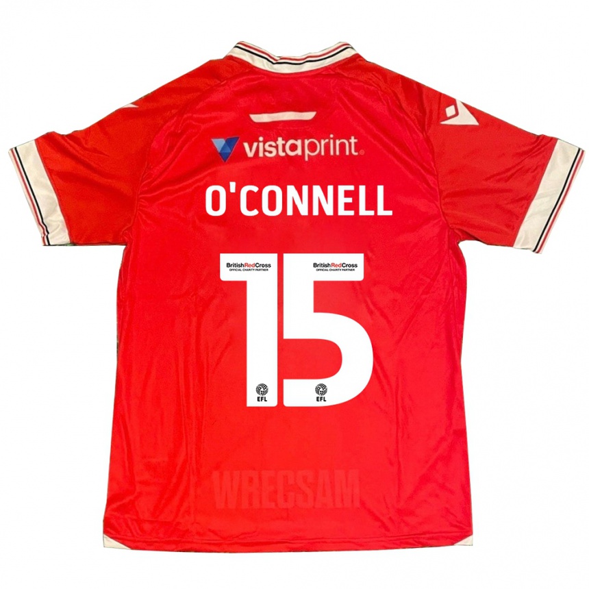 Women Football Eoghan O'connell #15 Red Home Jersey 2023/24 T-Shirt