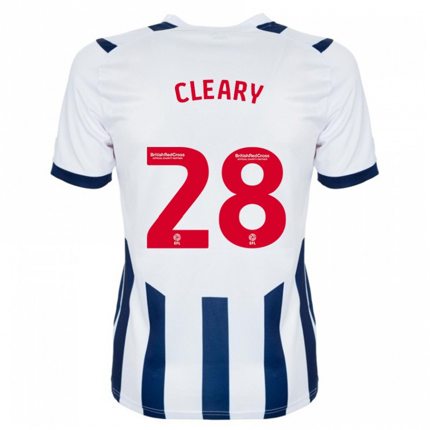 Women Football Reyes Cleary #28 White Home Jersey 2023/24 T-Shirt