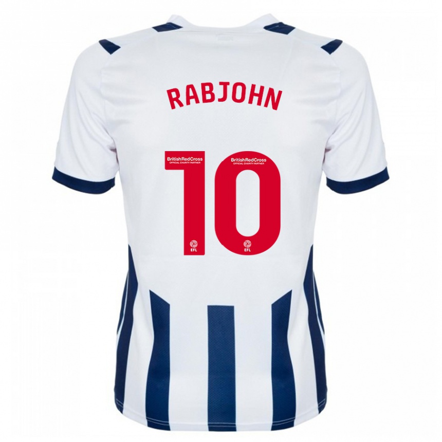 Women Football Olivia Rabjohn #10 White Home Jersey 2023/24 T-Shirt
