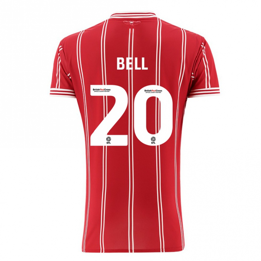 Women Football Sam Bell #20 Red Home Jersey 2023/24 T-Shirt