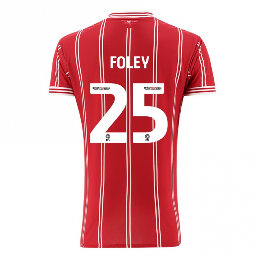 Women Football Erin Foley #25 Red Home Jersey 2023/24 T-Shirt