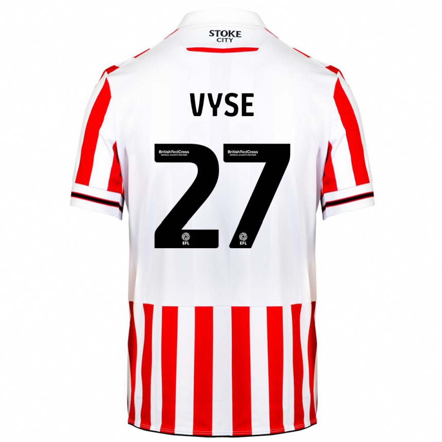 Women Football Ryah Vyse #27 Red White Home Jersey 2023/24 T-Shirt