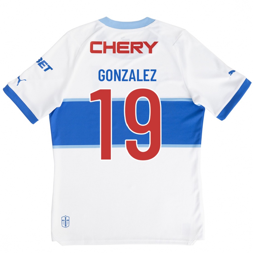 Women Football Bryan González #19 White Home Jersey 2023/24 T-Shirt