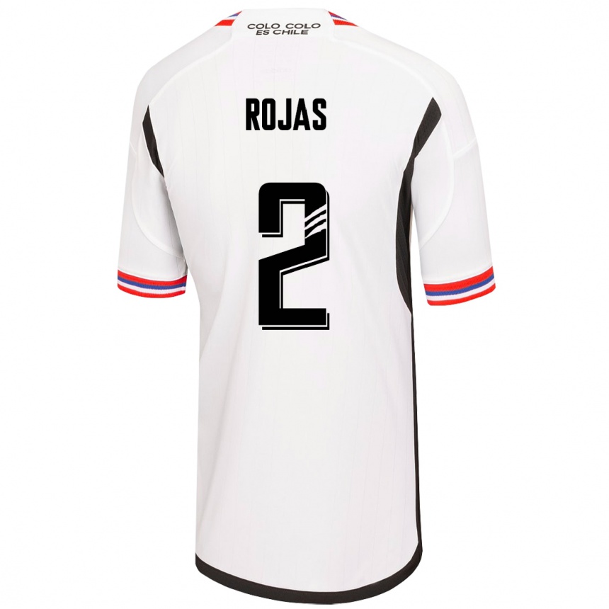 Women Football Jeyson Rojas #2 White Home Jersey 2023/24 T-Shirt