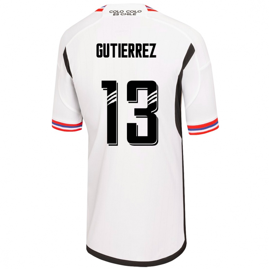Women Football Bruno Gutiérrez #13 White Home Jersey 2023/24 T-Shirt