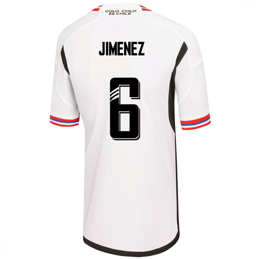 Women Football Yastin Jiménez #6 White Home Jersey 2023/24 T-Shirt