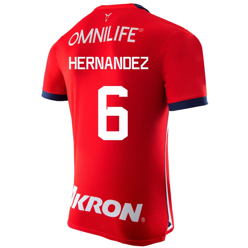 Women Football Ana Camila Hernández #6 Red Home Jersey 2023/24 T-Shirt
