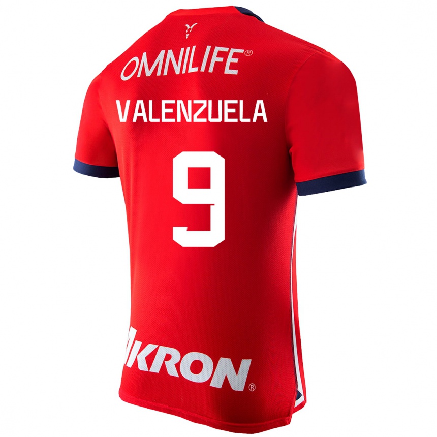 Women Football Gabriela Valenzuela #9 Red Home Jersey 2023/24 T-Shirt
