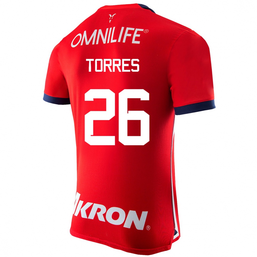 Women Football Araceli Torres #26 Red Home Jersey 2023/24 T-Shirt